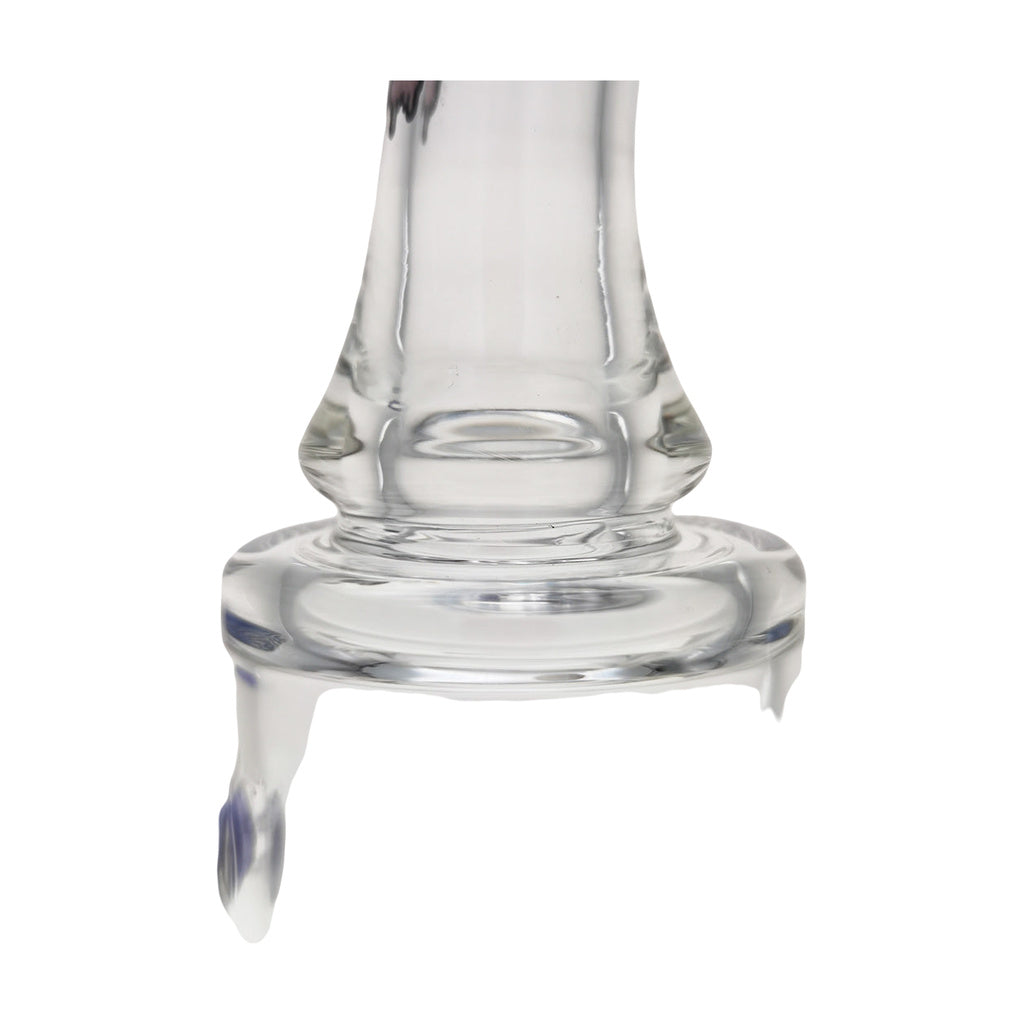Close-up of TAG 12" Bent Neck Bong with Super Slit Matrix Diffuser and 18MM Female Joint