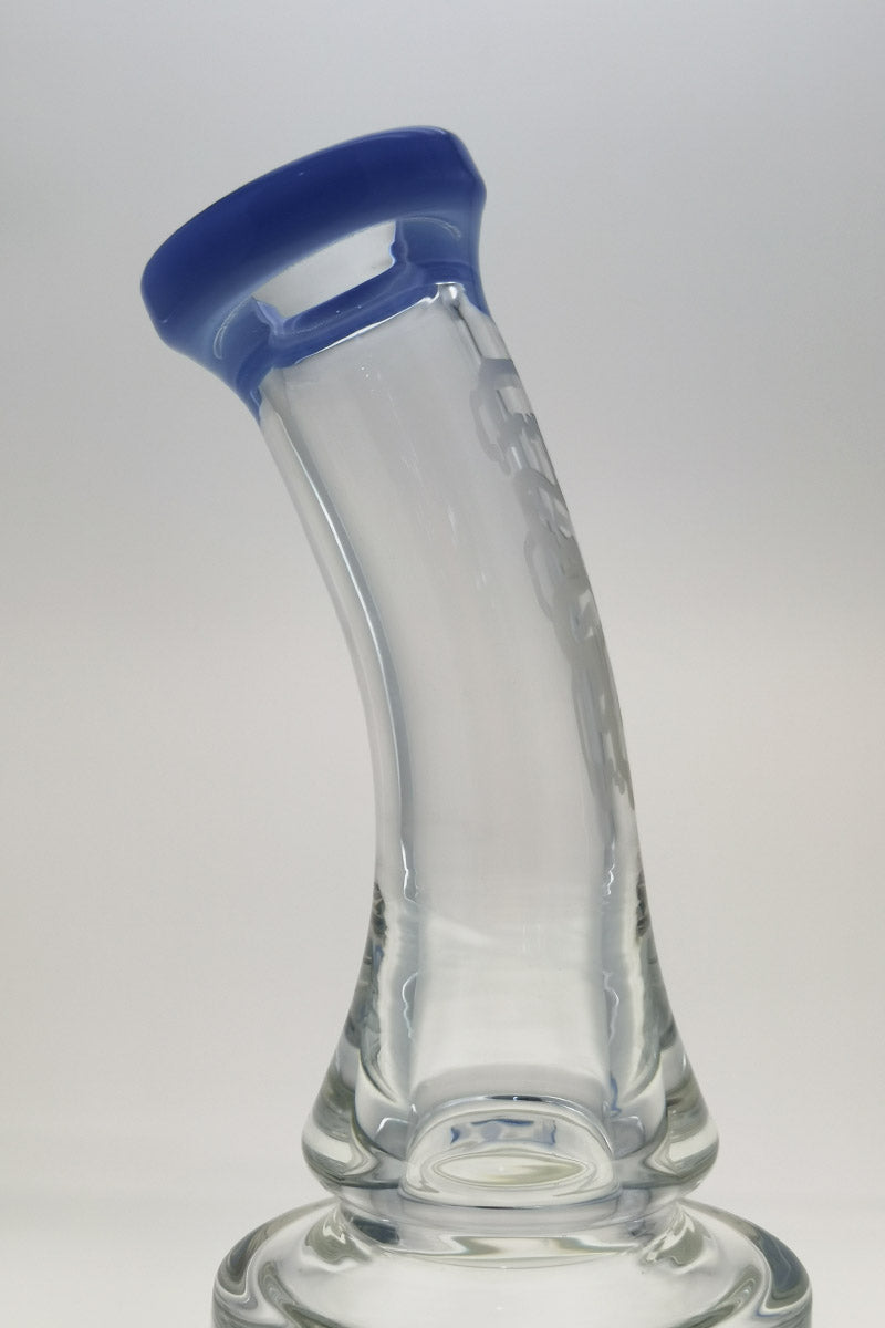 TAG 12" Bent Neck Bong with Blue Accents and Super Slit Matrix Diffuser, 75x5MM