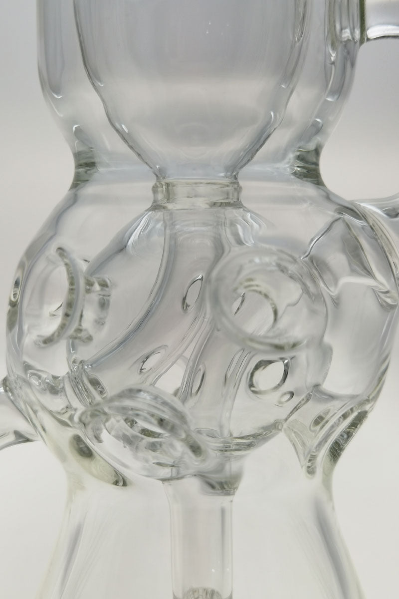 TAG 12" Clear Faberge Egg Klein Incycler with Intricate Percolator Design, Side View