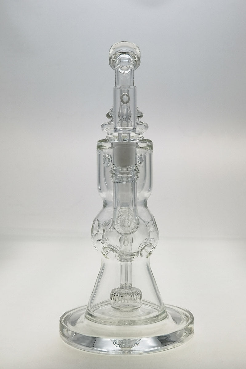 Thick Ass Glass 12" Faberge Egg Klein Incycler with Slyme Accents - 14MM Female Joint
