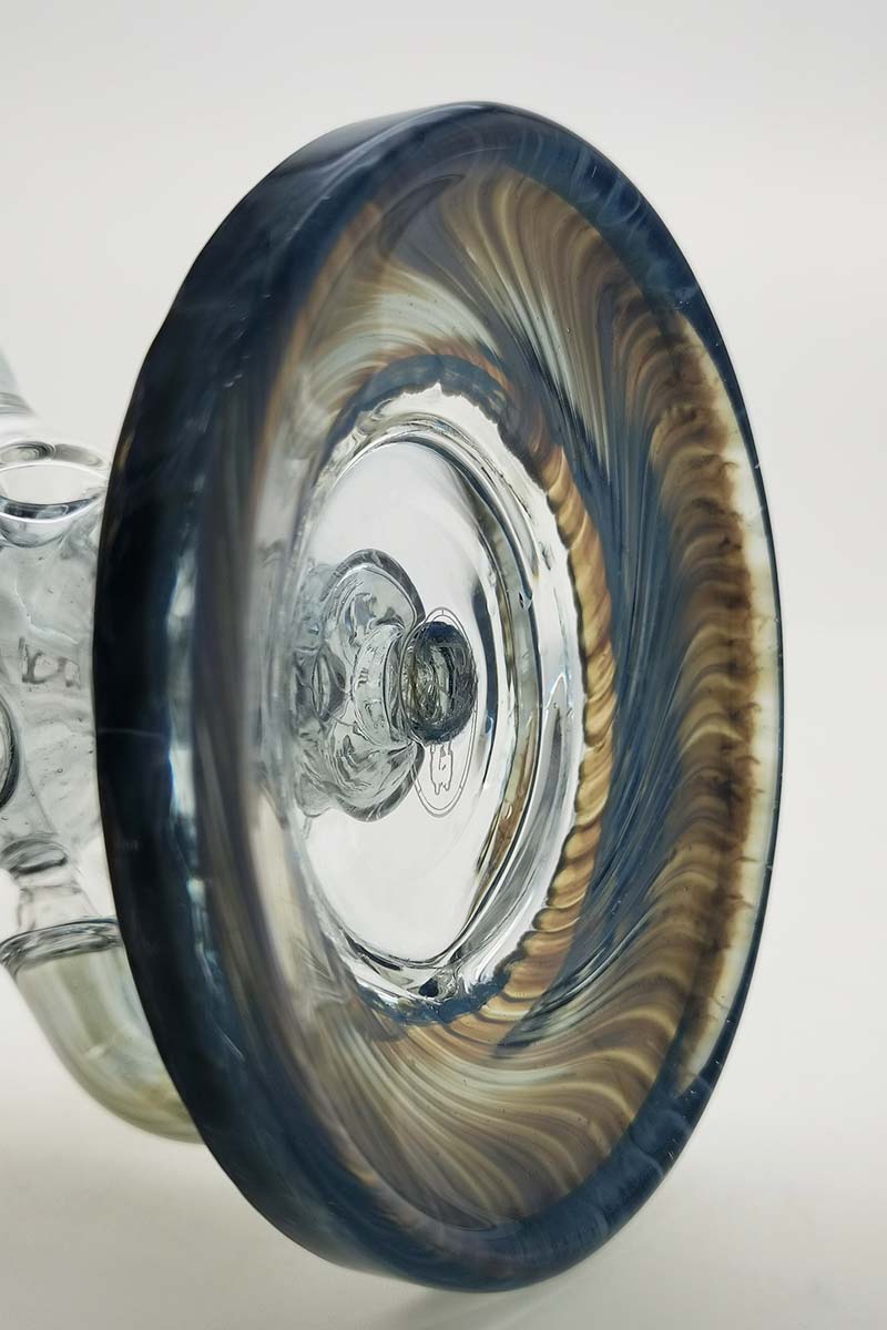 TAG 12" Faberge Egg Klein Incycler with Slyme accents, 14MM Female joint, close-up side view