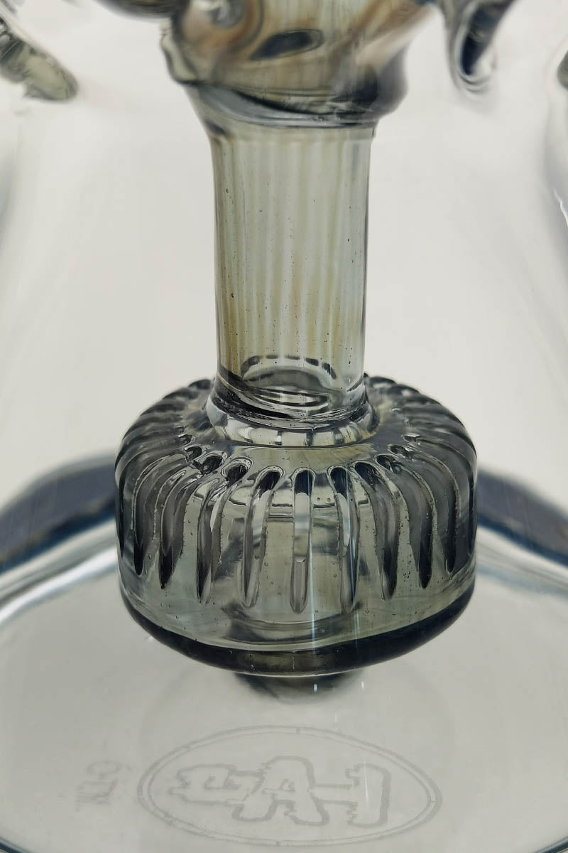 Close-up of TAG 12" Faberge Egg Klein Incycler base with intricate percolator design