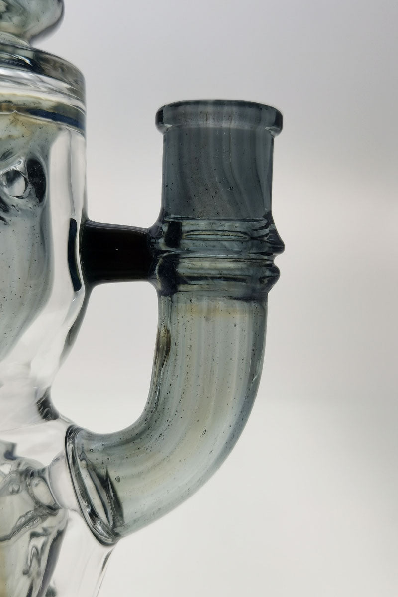 TAG 12" Faberge Egg Klein Incycler close-up showing the 14MM Female joint and Slyme color accents