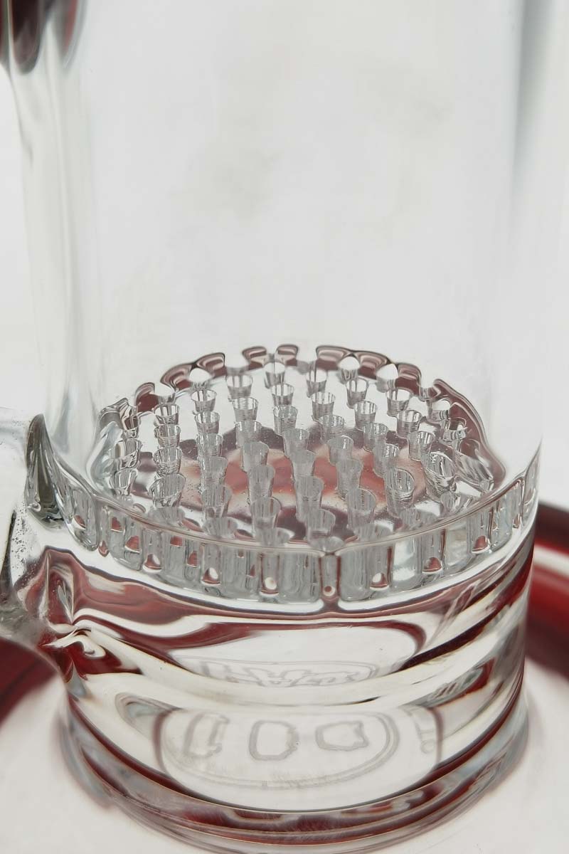 Close-up of TAG 12" Bong with Honeycomb Percolator and Fixed 8 Arm Tree Percolator