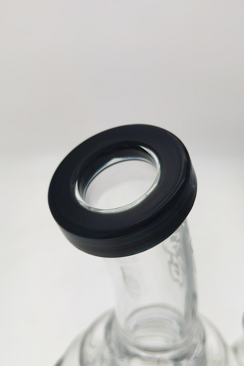 Close-up of TAG 12" Super Slit Matrix Diffuser with Black Accent on 18MM Female Joint