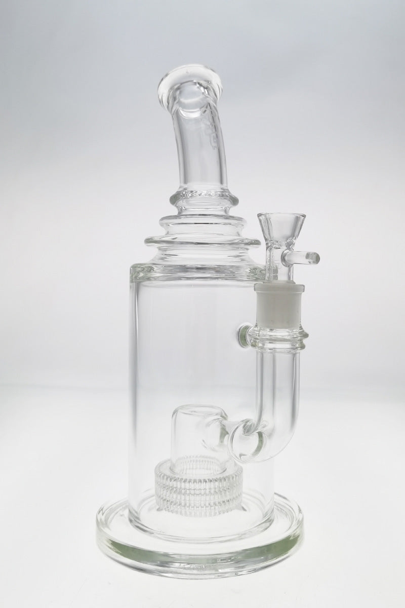 Thick Ass Glass 12" Bong with Matrix & Showerhead Percolators, 5mm Borosilicate, Front View