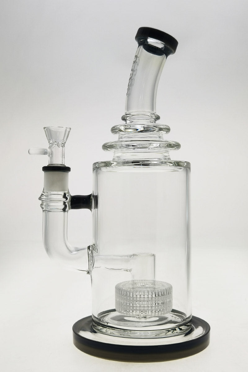 Thick Ass Glass 12" Matrix & Showerhead Percolator Bong, 5mm Borosilicate, Front View