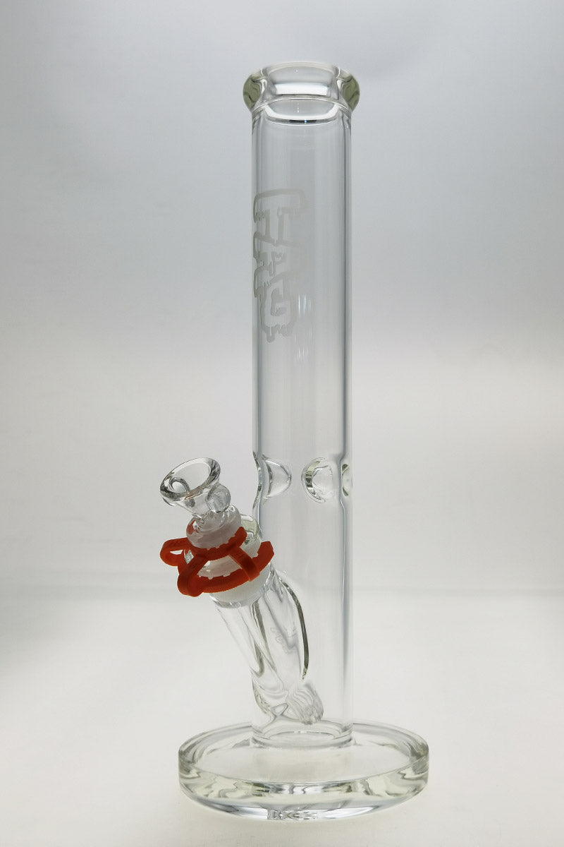 TAG 14" Clear Straight Tube Bong with 50x5MM Glass and 18/14MM Downstem