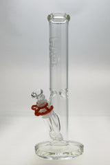 TAG 14" Clear Straight Tube Bong with 50x5MM Glass and 18/14MM Downstem