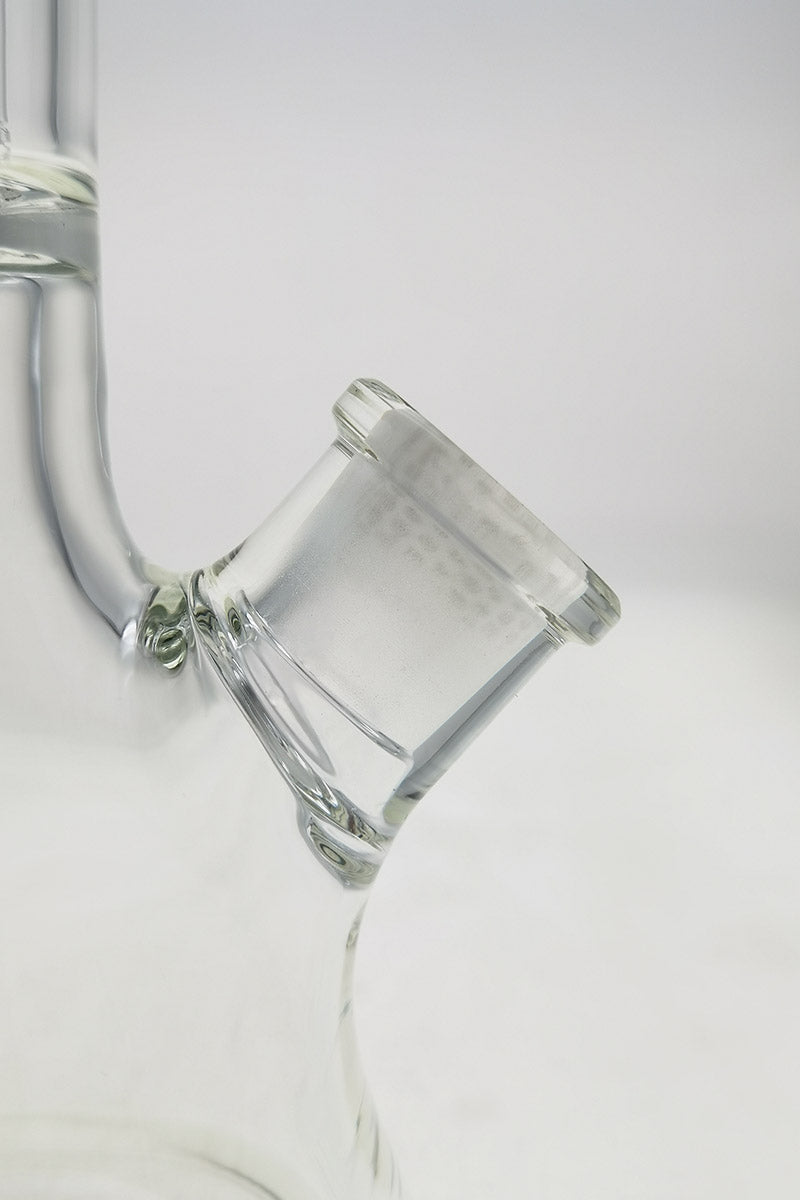 Close-up of TAG 14" Beaker Bong with 8 Arm Tree Percolator and 18/14MM Downstem