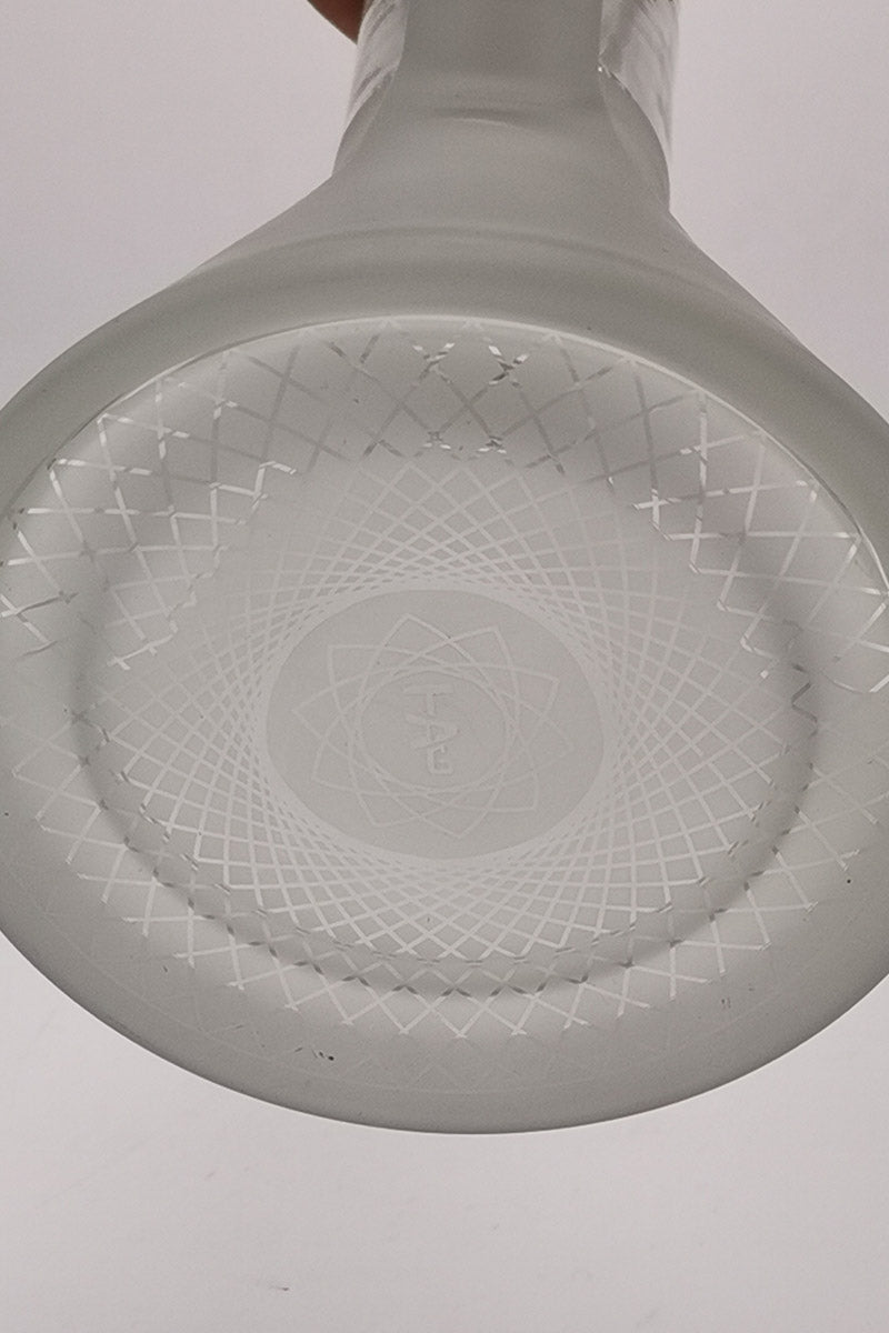 Close-up view of TAG 14" Super Slit UFO Beaker's percolator with intricate design