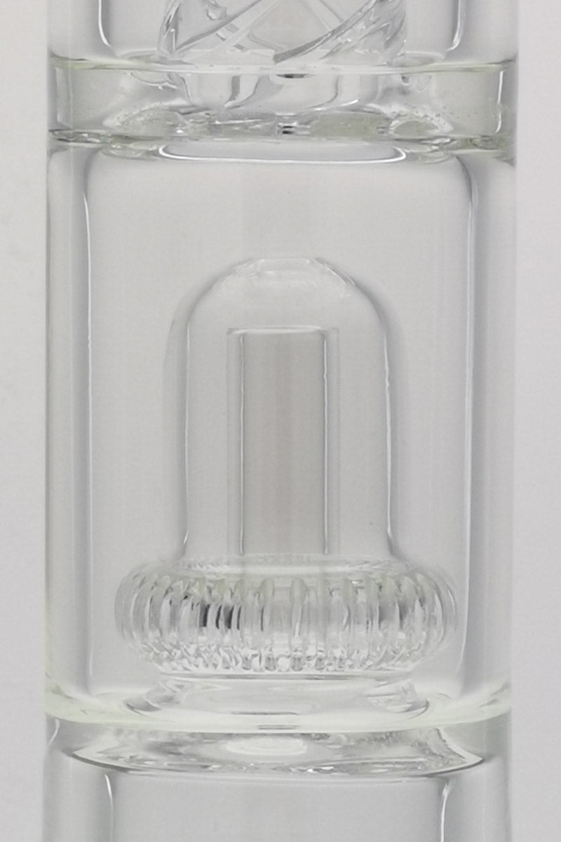 Close-up of TAG 14" Super Slit UFO Beaker with 50x7MM glass and 18/14MM Downstem