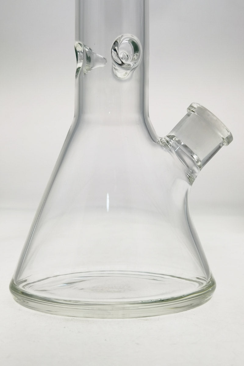 TAG 15" Beaker Bong in Tie Dye Yellow, 50x5MM with 18/14MM Downstem, Front View