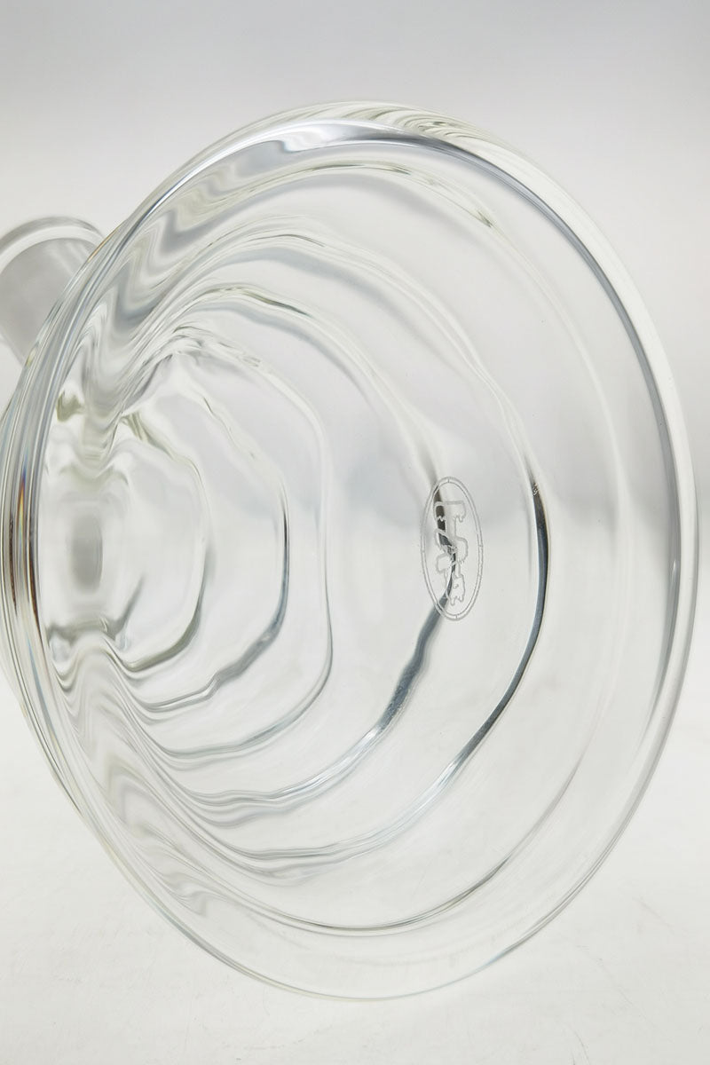 Close-up of TAG 16" Beaker Bamboo Bong's thick 7mm base, showcasing durability and stability