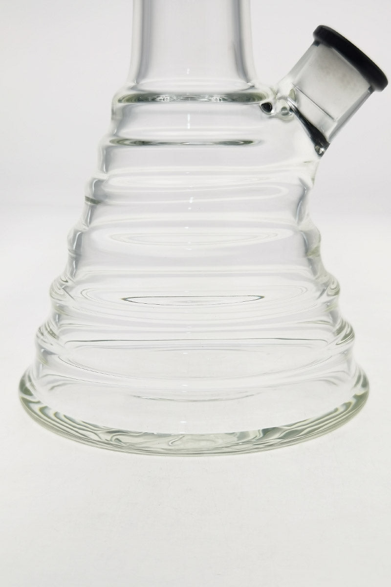 TAG 16" Beaker Bong with Bamboo Design, 50x7MM Thick Glass, 18/14MM Downstem, Close-up