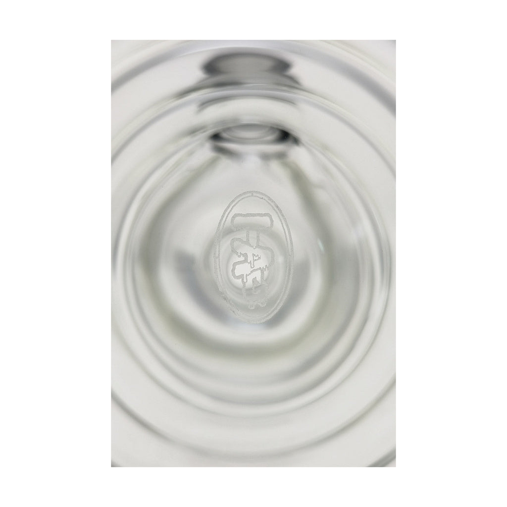 TAG 16" Beaker Bong top view showing the thick 7mm quartz glass and 18/14MM downstem