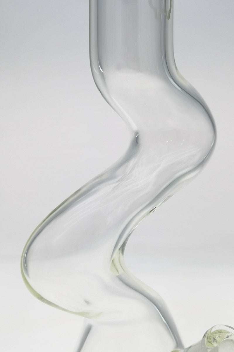 Close-up of TAG 16" Beaker ZONG Bong with 50x7MM thickness and 18/14MM Downstem