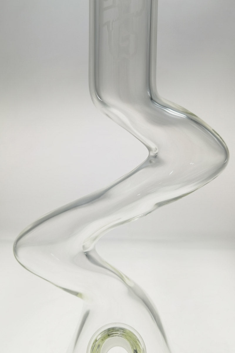 TAG 16" Beaker ZONG Bong Close-Up, 50x7MM Glass, 18/14MM Downstem, Durable Design