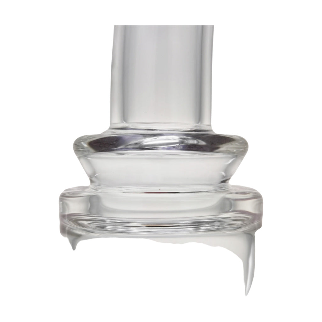 Close-up of TAG 16" Bent Neck Bong with Double Honeycomb and Splash Guard