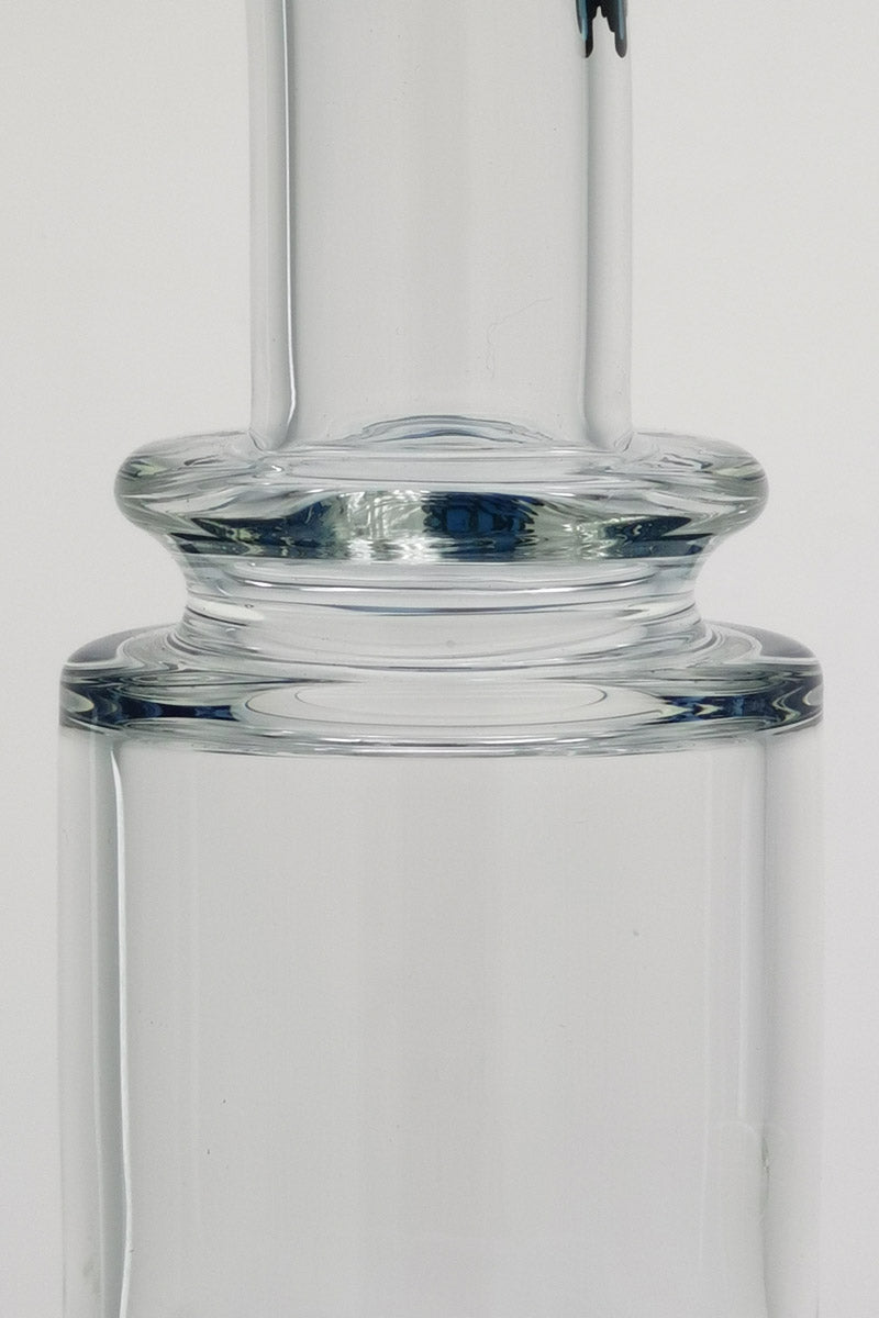 Close-up of TAG 16" Bent Neck Bong with Double Honeycomb & Spinning Guard