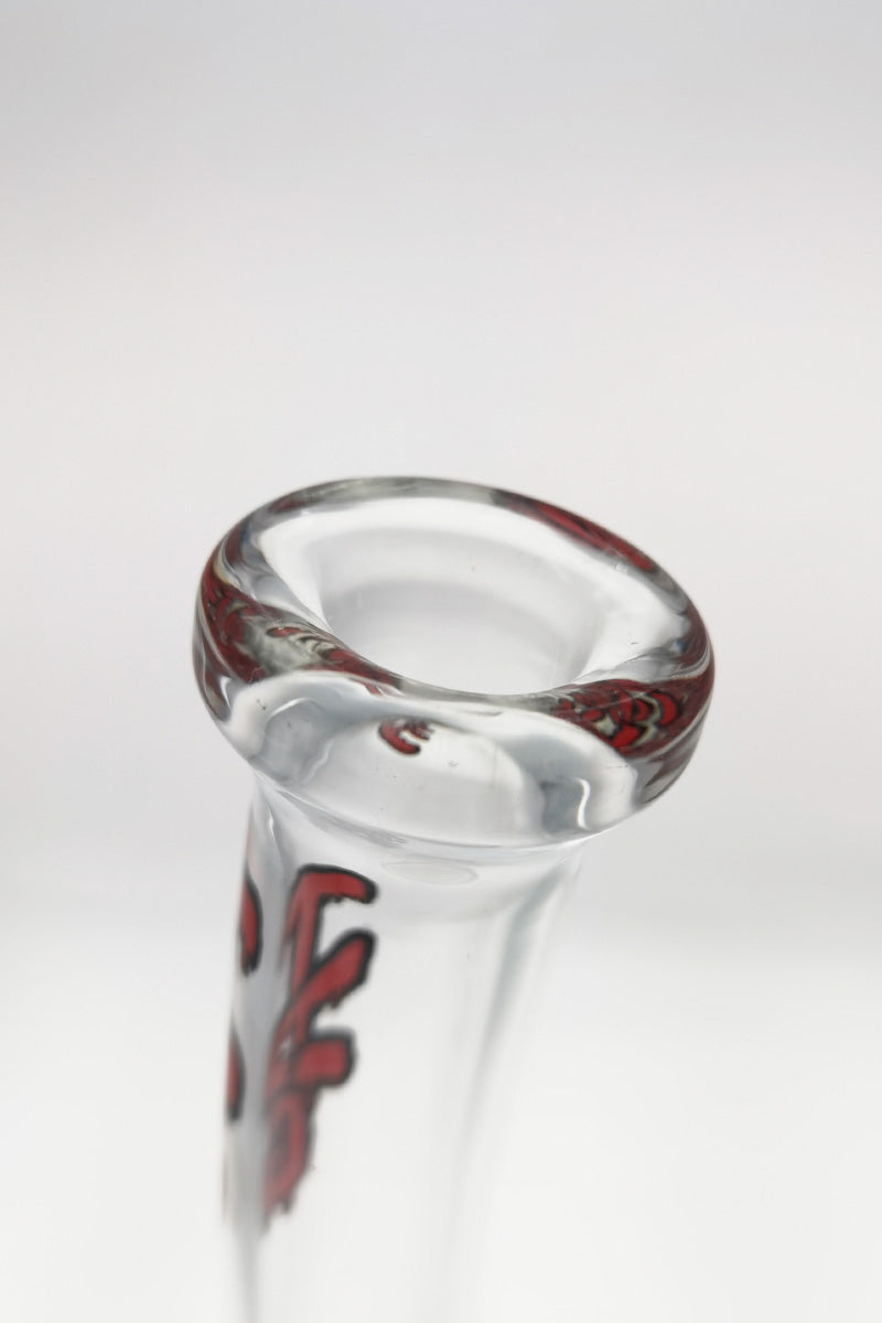 TAG 16" Bent Neck Bong with Double Honeycomb and Splash Guard, 18MM Female Joint - Close-up