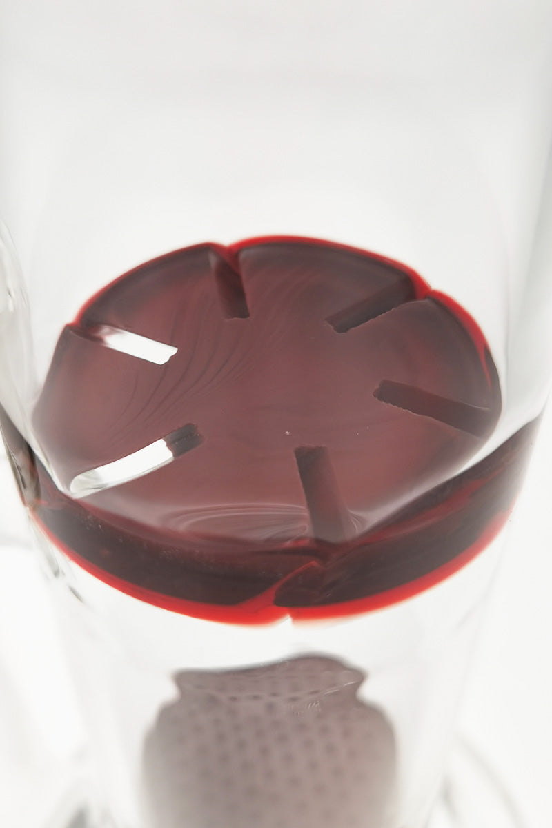 Close-up of TAG 16" Bong with Double Honeycomb & Spinning Splash Guard