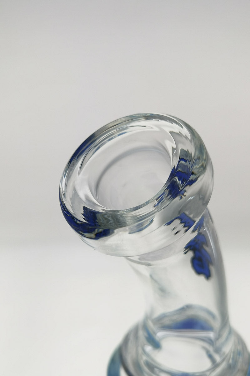 TAG 16" Bent Neck Bong with Double Honeycomb, Spinning Splash Guard, 18MM Female Joint