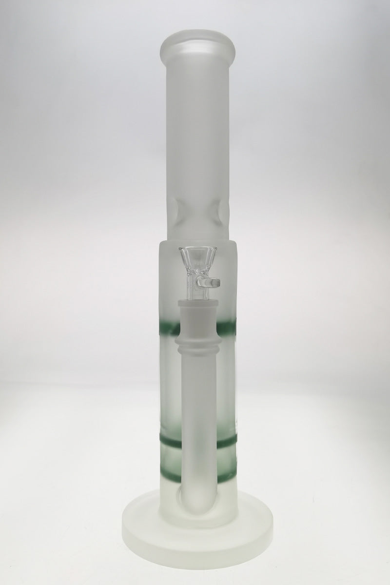 Thick Ass Glass 16" Quartz Bong with Double Honeycomb & Spinning Guard, Front View