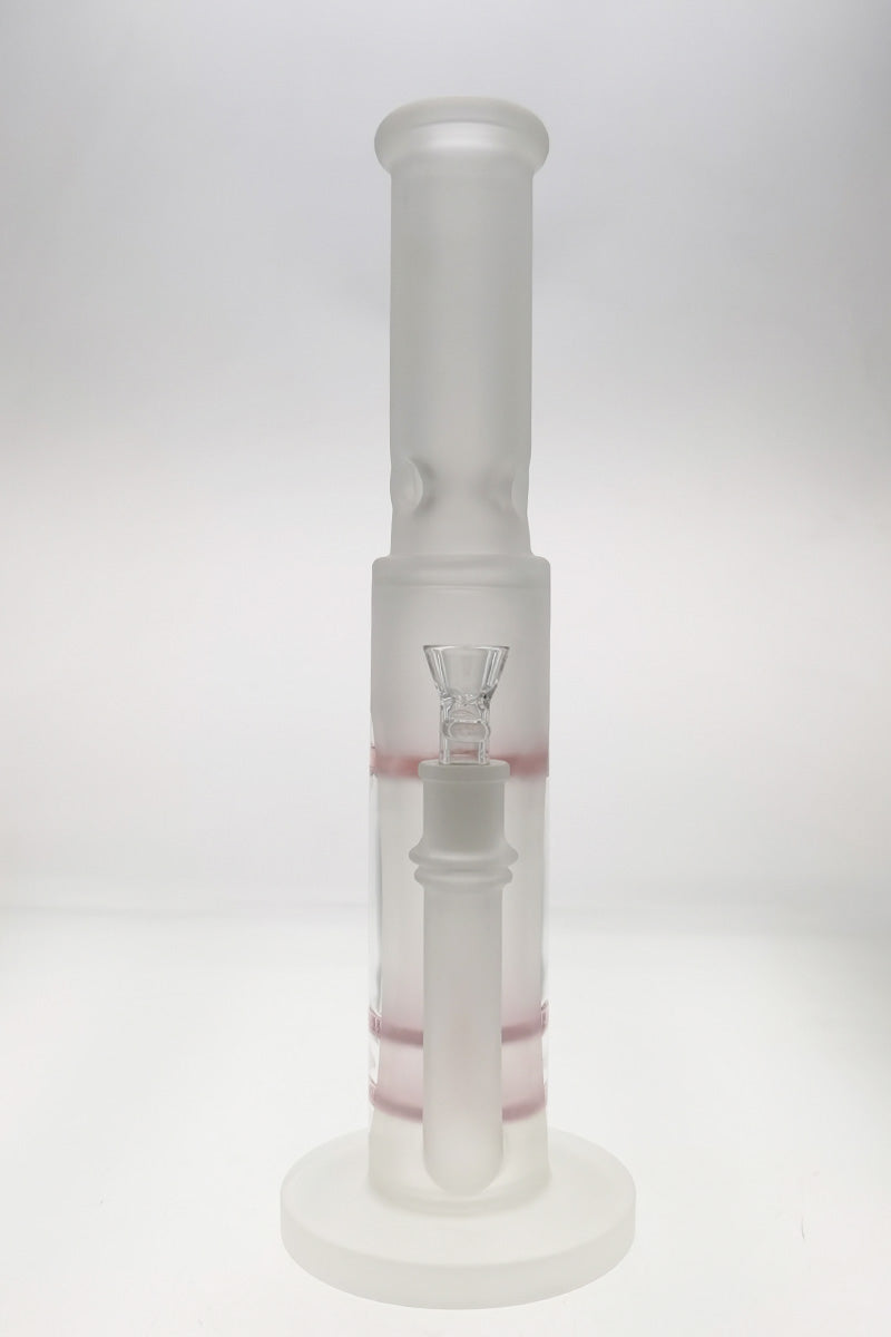 TAG 16" Double Honeycomb Bong with Spinning Splash Guard, 7mm Thick Quartz, Front View