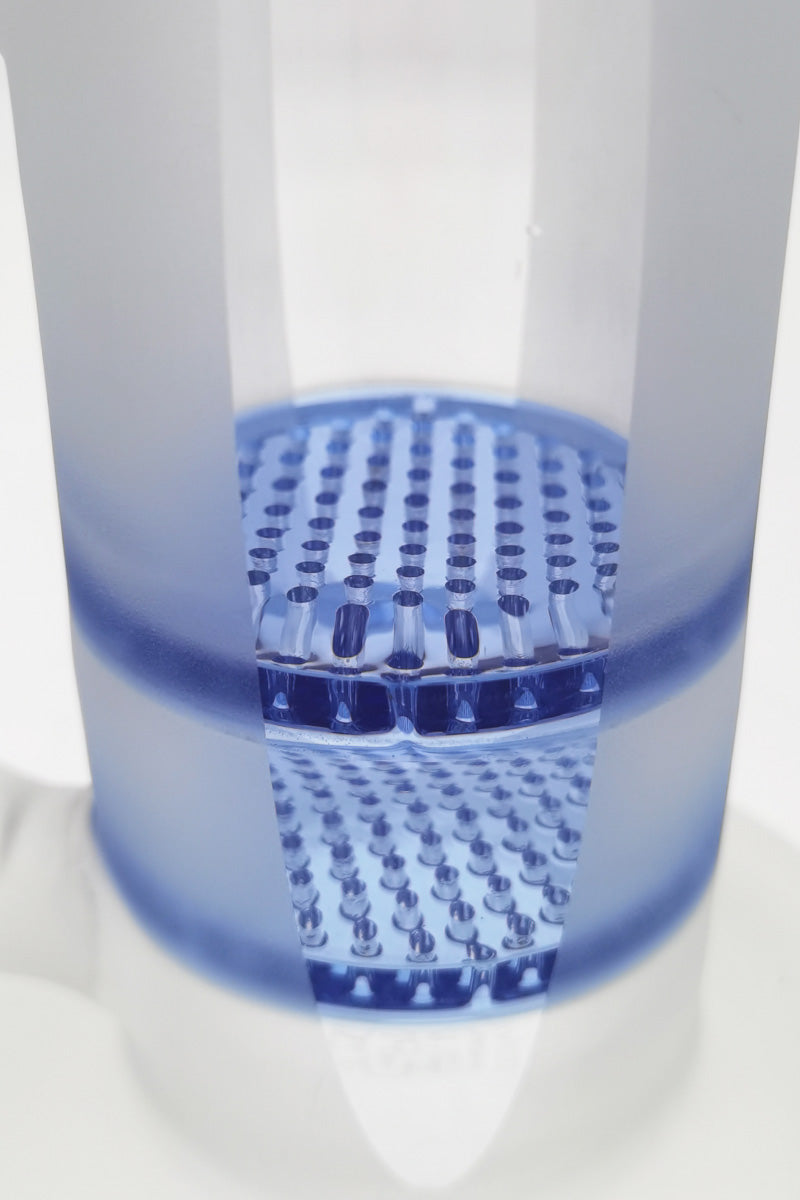 Close-up of TAG 16" Bong with Double Honeycomb Percolator and Spinning Splash Guard