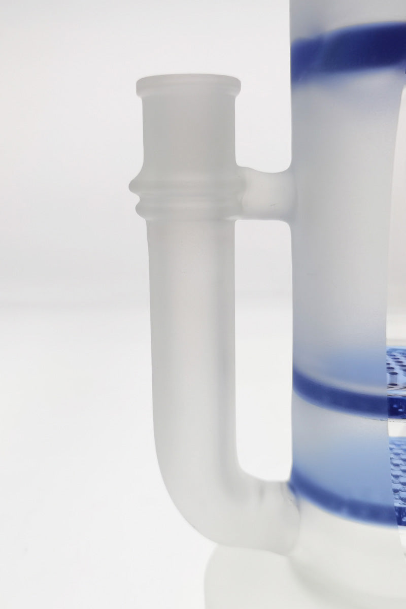 Close-up of TAG 16" Double Honeycomb Bong with 18MM Female Joint and Clear Glass