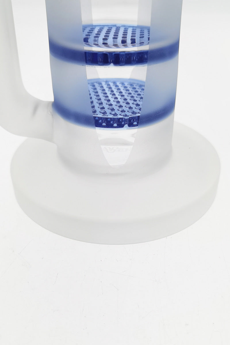 Close-up of TAG 16" Bong with Double Honeycomb and Spinning Splash Guard, 7mm Thick