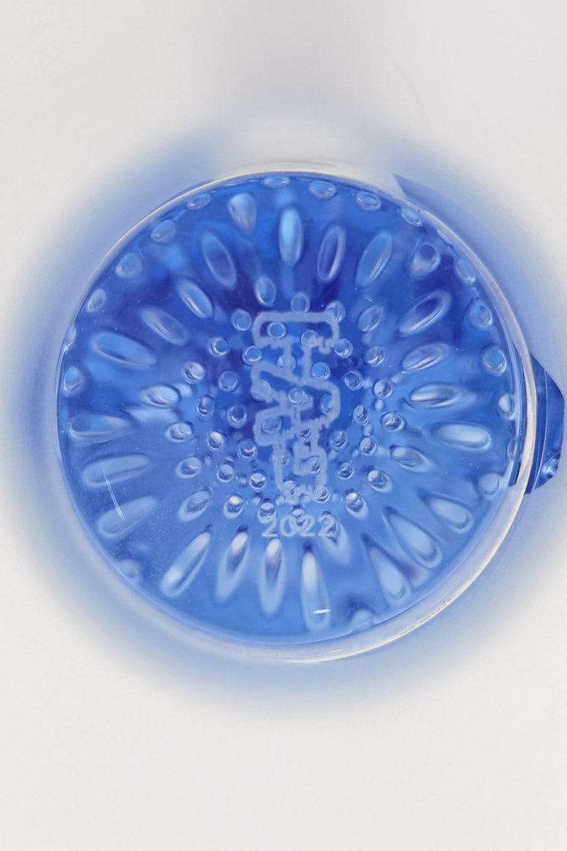 TAG 16" Bong Top View Showcasing Double Honeycomb Percolator and 18MM Female Joint