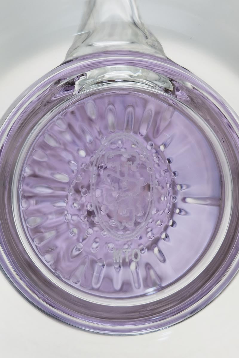 TAG 16" Bong with Double Honeycomb & Spinning Splash Guard, Top View, 7mm Thick