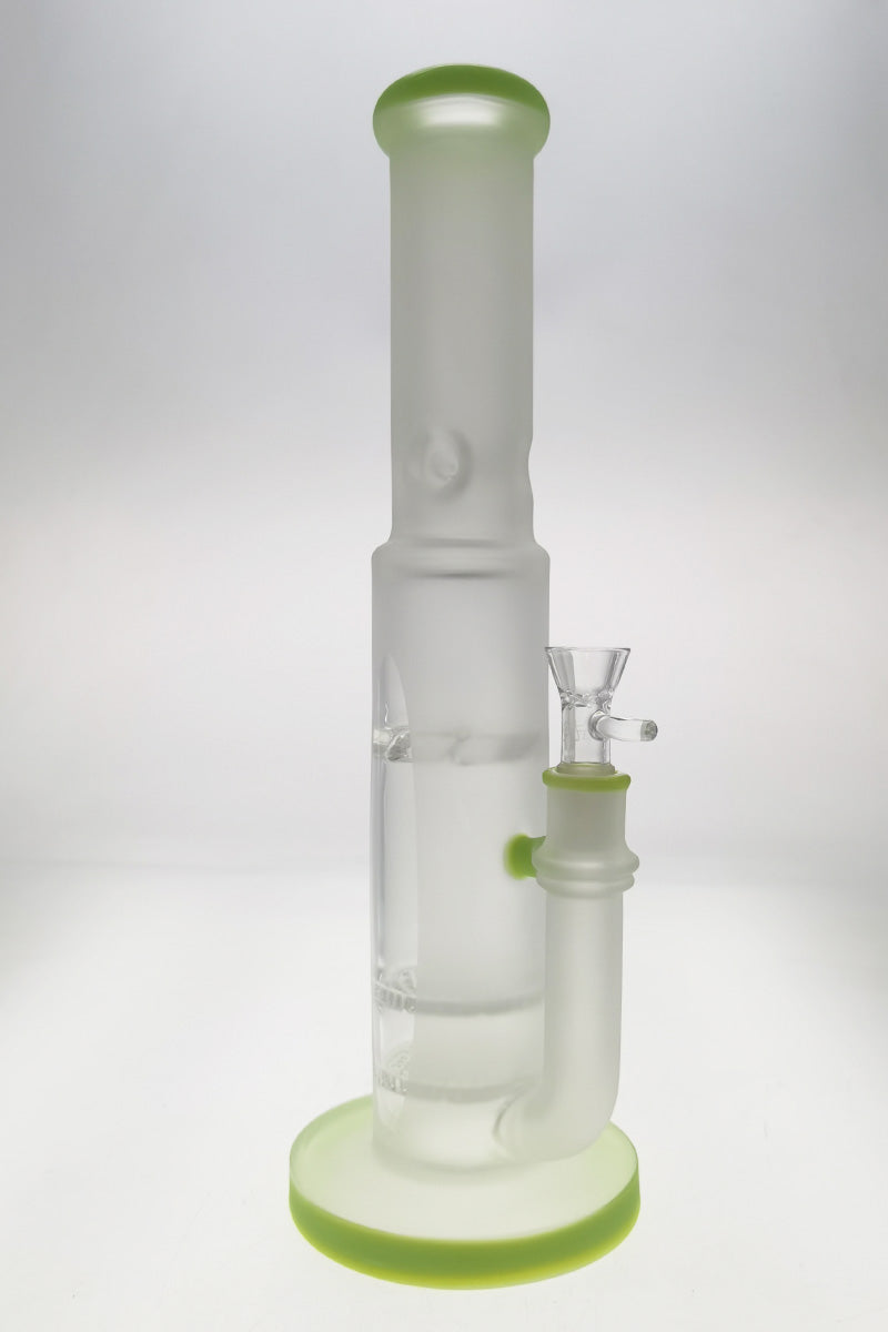 Thick Ass Glass 16" Quartz Bong with Double Honeycomb & Spinning Guard, Slyme Accents