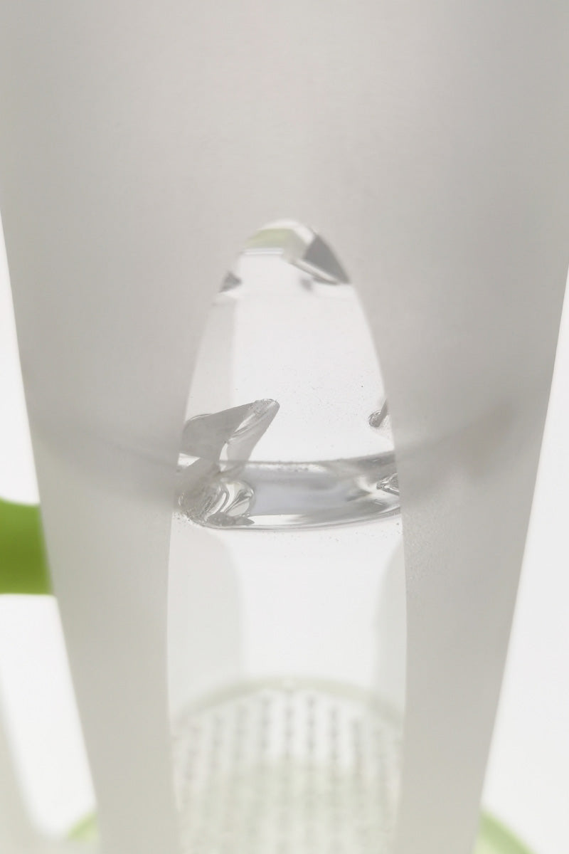 Close-up of TAG 16" Bong with Double Honeycomb and Spinning Splash Guard, 50x7MM