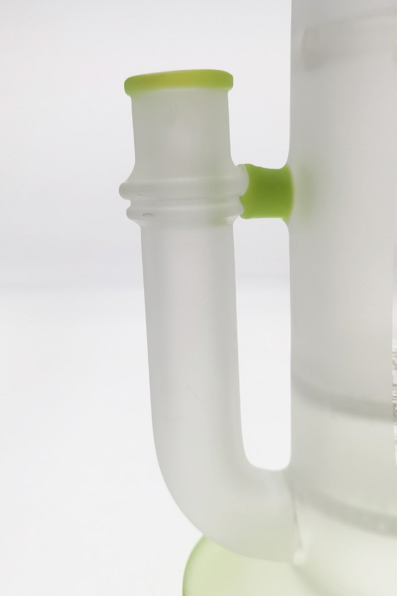 Close-up of TAG 16" Bong's 18MM Female Joint and Honeycomb Perc Detail