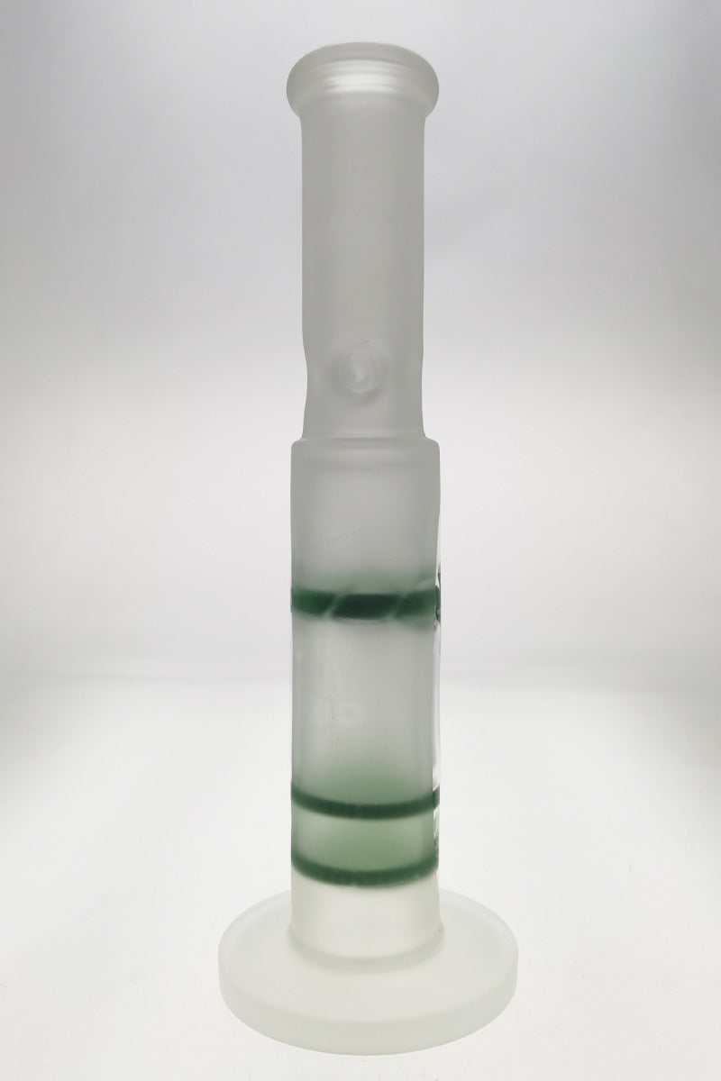 Thick Ass Glass 16" Clear Quartz Bong with Double Honeycomb Percolator and Spinning Splash Guard