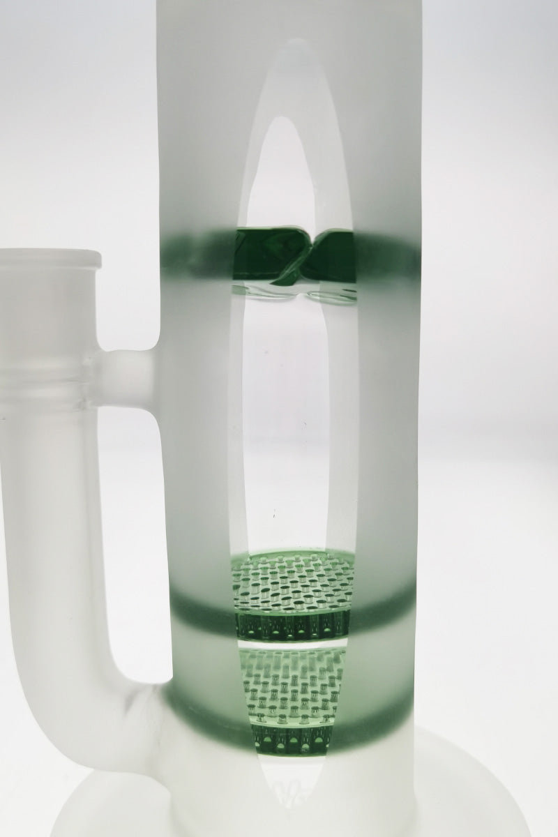 TAG 16" Bong with Double Honeycomb & Spinning Splash Guard, 50x7MM, Female Joint