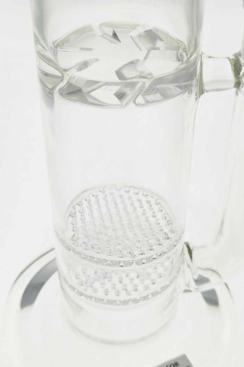 TAG 16" Bong with Double Honeycomb & Spinning Splash Guard, 50x7MM, 18MM Female