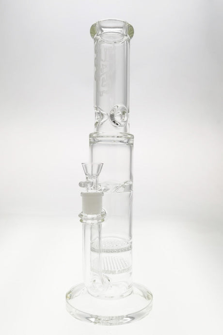 TAG 16" Double Honeycomb Bong with Spinning Splash Guard, Front View on White Background