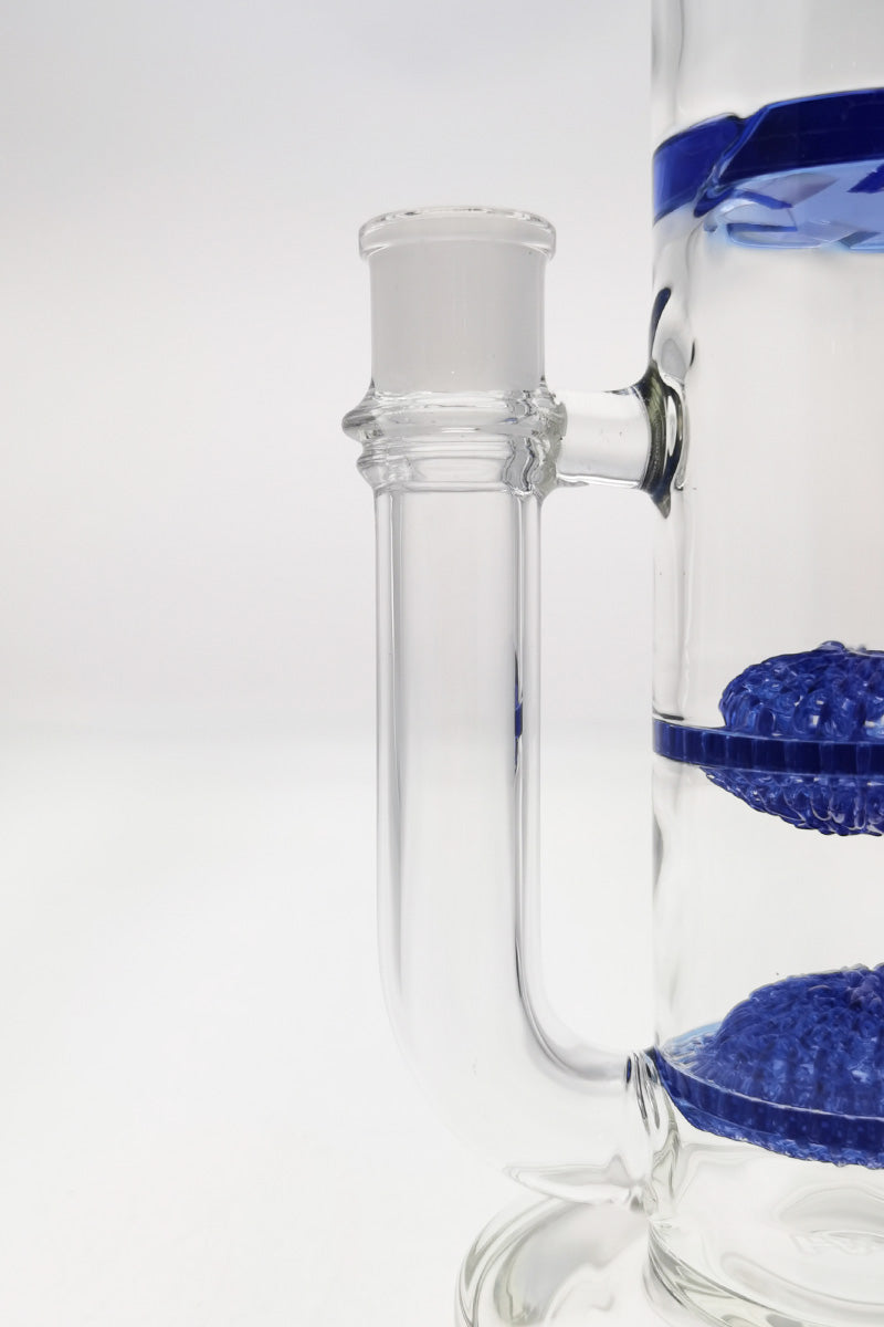 TAG 16" Double Disc Diffuser Bong with Spinning Splash Guard, Tie Dye, Side View