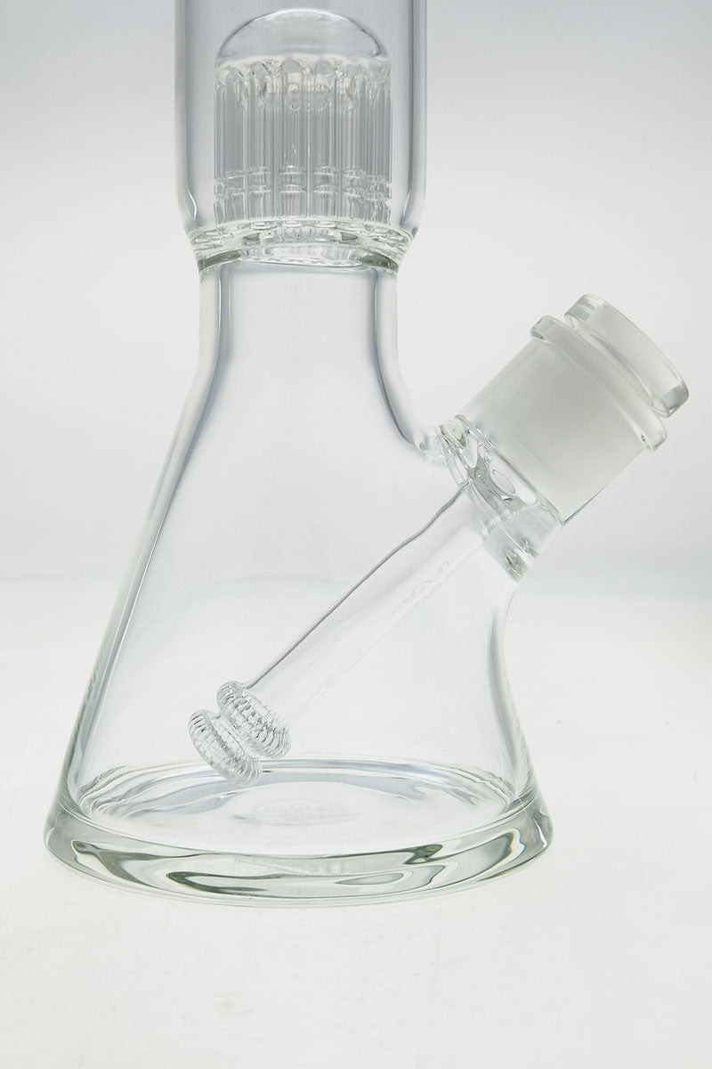 TAG 17" Beaker Bong with 16-Arm Tree Percolator and Thick 7mm Glass - Side View