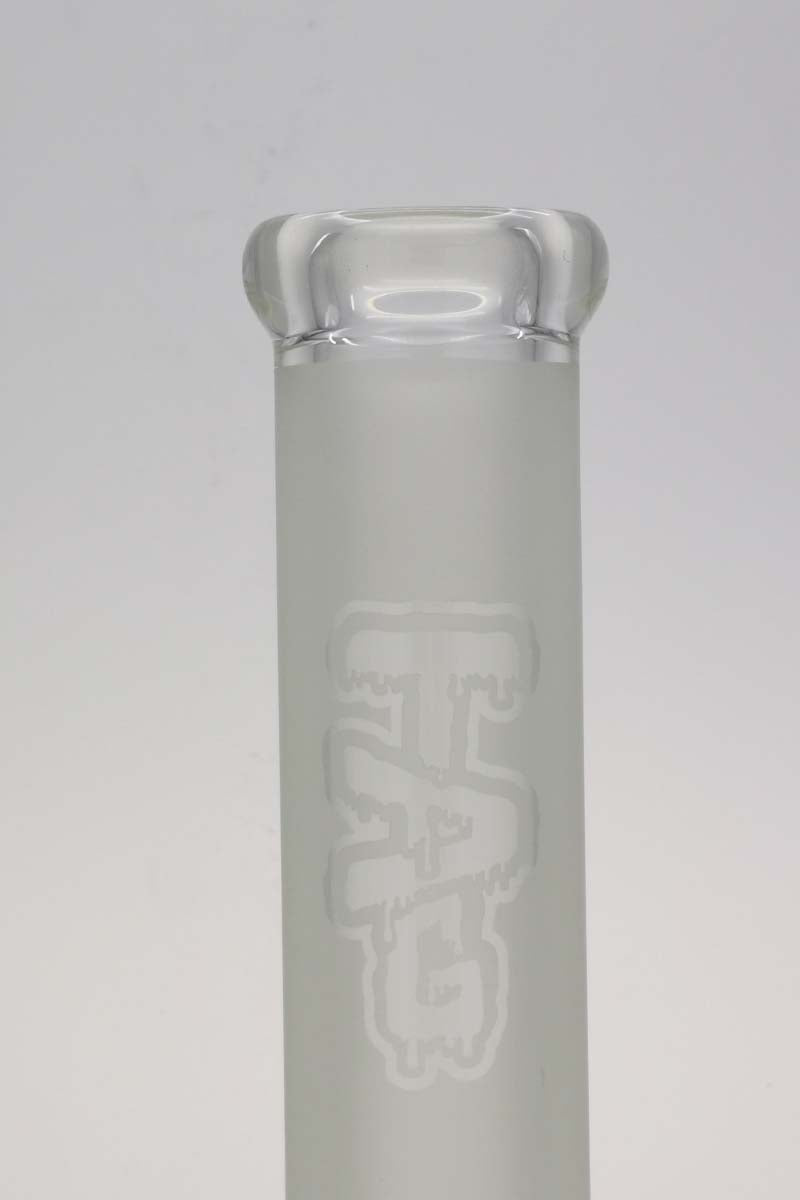 TAG - Rasta Colored 18" Beaker Bong 50x9MM with Thick Glass - Front View