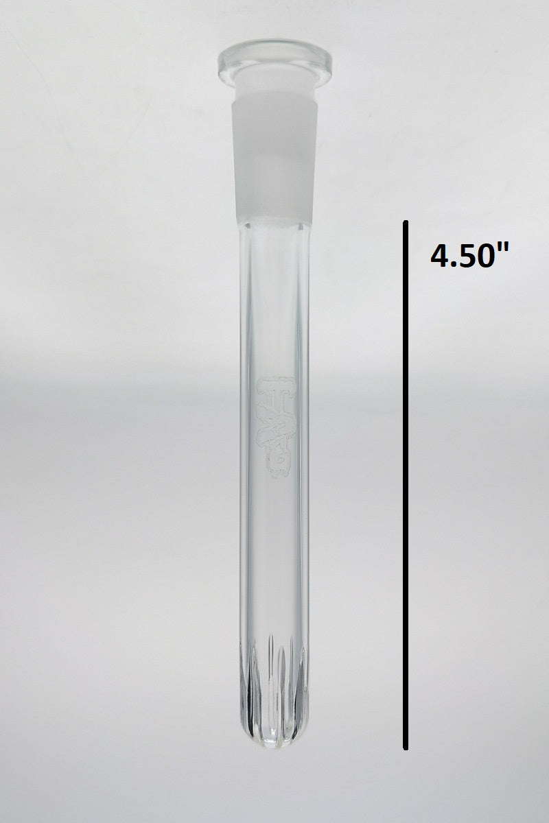 TAG - 18/14MM Sealed End Curved Showerhead Downstem by Thick Ass Glass
