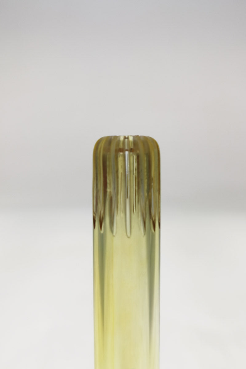 TAG Super Slit Showerhead Downstem front view with a clear to amber gradient