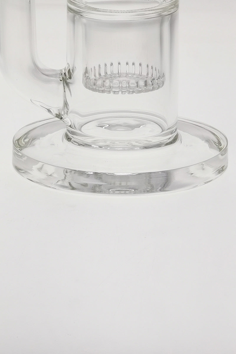 TAG 19" Bong with Double Interior Showerhead and Helical Dome Guard, Rasta Color, 7mm Thick