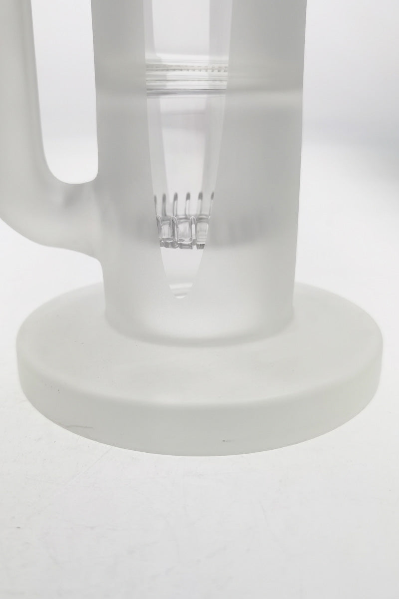 Close-up of TAG 19" Bong Base with Double Showerhead Percolator and Helical Dome Guard
