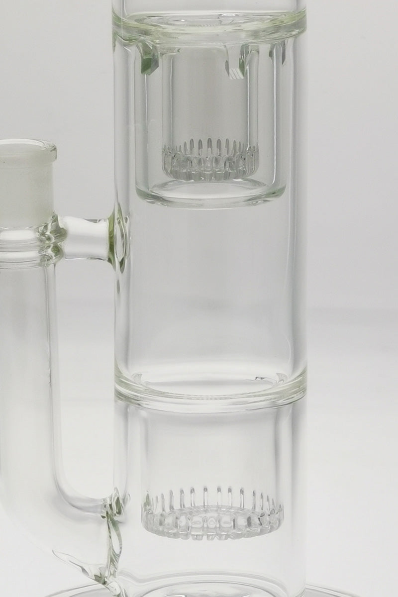 TAG 19" Bong with Double Interior Showerhead, Helical Dome Splash Guard, and Rasta Accents