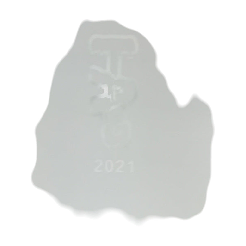 TAG 19" Beaker Bong with Fixed 16-Arm Tree Percolator, Rasta Design, Front View